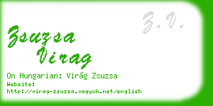 zsuzsa virag business card